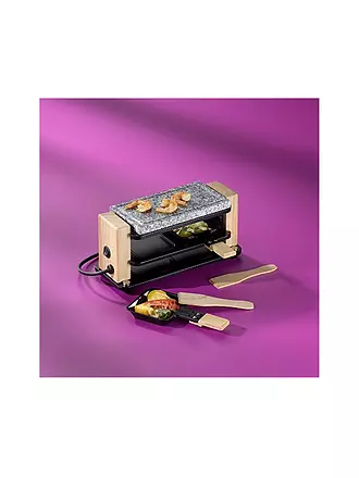 KELA | Raclette Hot Stone BEDRETTO für 2 Personen Granit / Holz | 